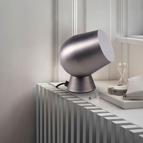 Pewter Touch Lamp Smooth Unique Shaped 175mm 25W