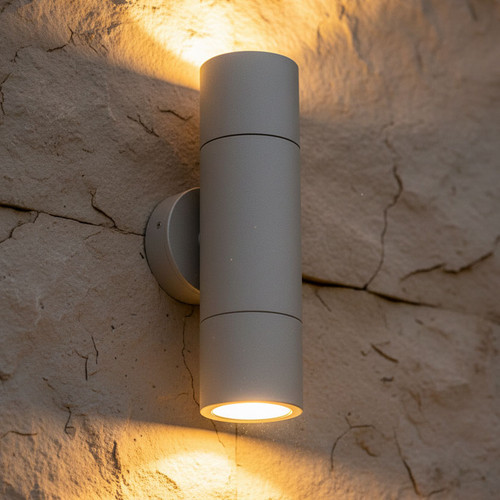 Up Down Light Ultra Modern Cylindrical 12V 210mm 40W Matte Grey