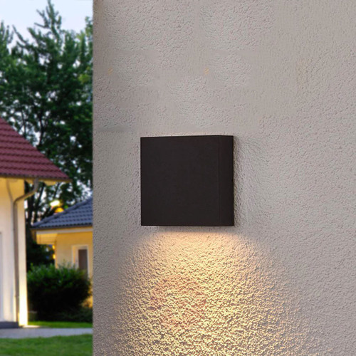 Outdoor Wall Light Ultra Modern Box 12V 3000K 300lm 80mm 3W Black