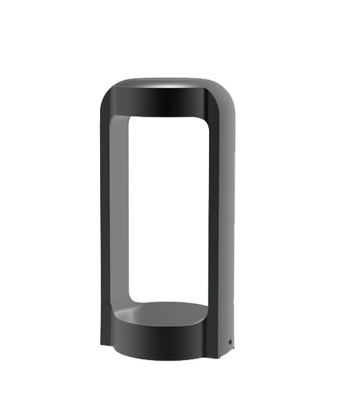 Dark Grey 30cm Bollard Light Modern Slim 3000K 530lm 13W