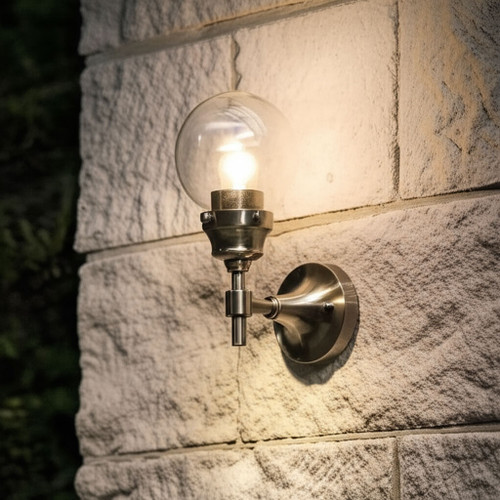 Outdoor Wall Light Antique Silver IBG