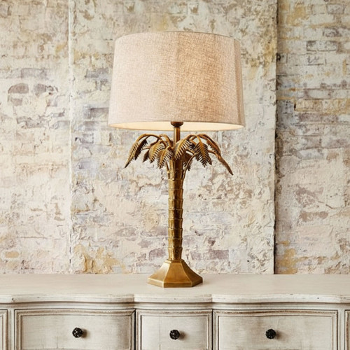 Antique Brass Table Lamp REY