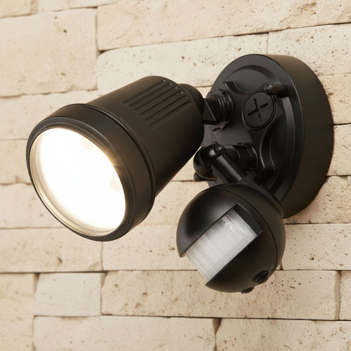 Motion Sensor Spotlight 11W 750lm IP44 4200K 95mm Black