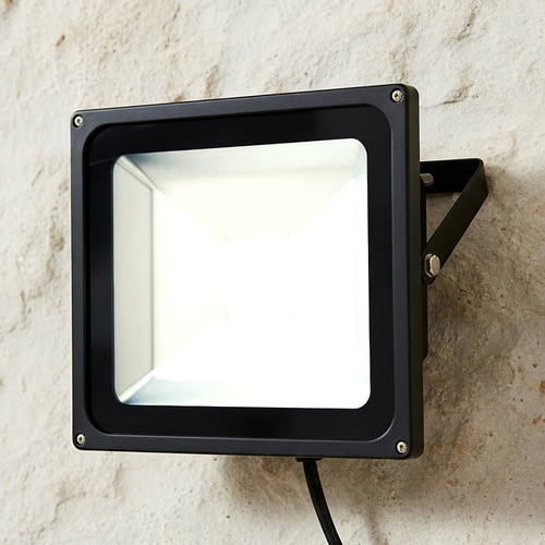 50W Flood Light 5000lm IP65 4200K 235mm Black
