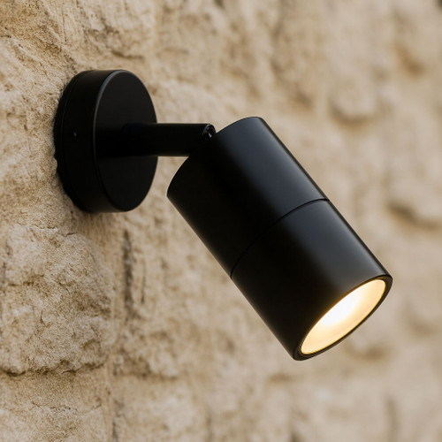 35W Spotlight Adjustable GU10 IP65 110mm Black