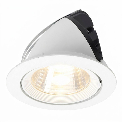 30W Gimble Downlight Dimmable 2400lm IP20 195mm White Shop Light