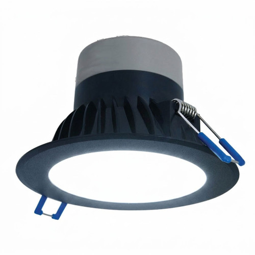 10W LED Downlight Dimmable 950lm IP44 5000K 120mm Black