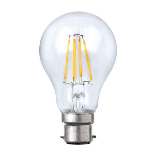 6000K B22 LED Filament Globe 8W 800lm IP20 105mm Clear Dimmable