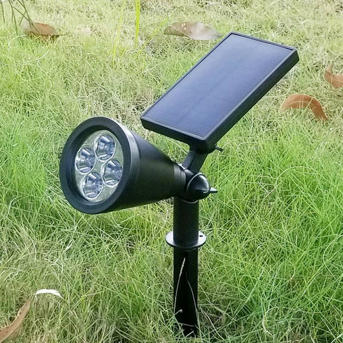 Warm White Solar Spike Spotlight With Built In Solar Panel
