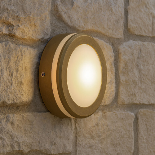 Antique Brass Wall Light 12V 6W 600lm IP65 3000K 98mm