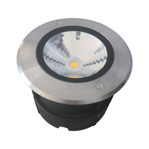 18W Marine Grade Inground Light 24V 1450lm IP67 IK09 5000K 233mm Chrome