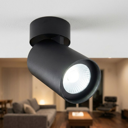 15W 1 Light Spotlight Vandal Resistant 1660lm IP20 IK08 5000K 185mm Black