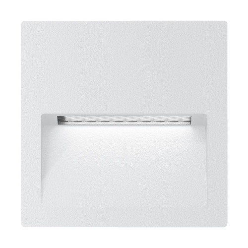 White Wall Light Vandal Resistant 4W 200lm IP65 IK08 3000K 115mm Square