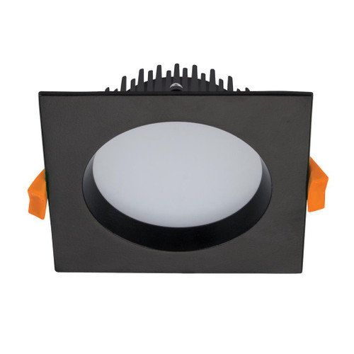 13W LED 900lm Downlight Dimmable IP44 Tri-Colour 110mm Square Black