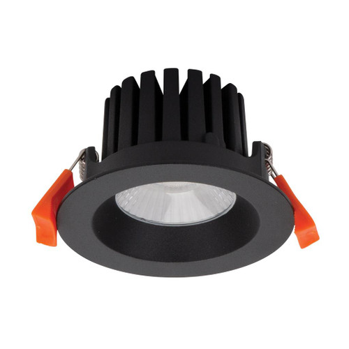 10W LED 930lm Downlight Dimmable IP65 5000K 90mm Textured Black