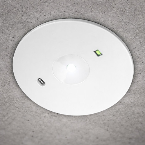 2W Emergency Downlight Industrial Strength D40 LED IP20 2 Hours Recessed White