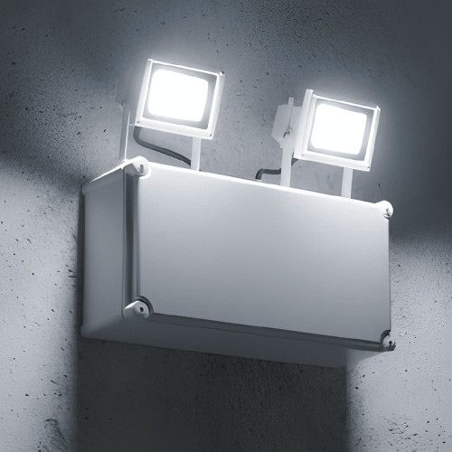 Emergency Flood Light Industrial Strength Weatherproof LED 2000lm IP65 Multimode (Maint and Non-Maint) 2 Hours