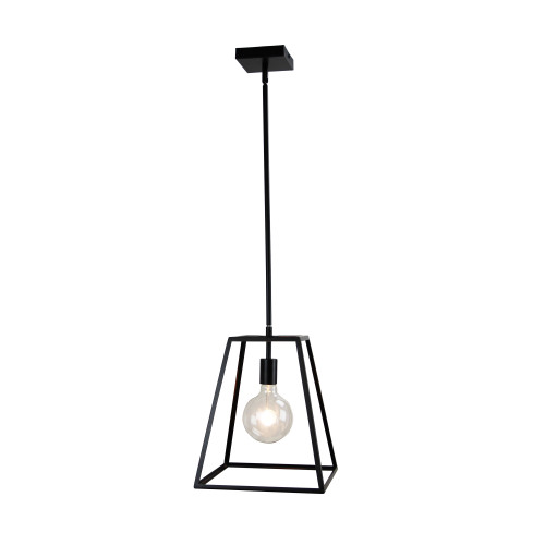 Black Pendant Light E27 42W IP20 400mm