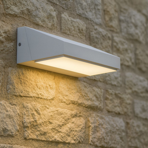 White Wall Light 13W 650lm IP65 3000K 172mm