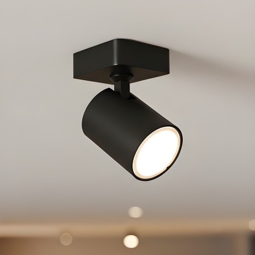1 Light Spotlight GU10 50W IP20 112mm Matte Black