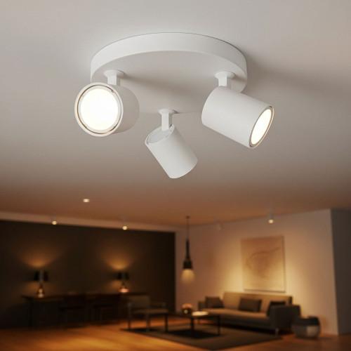 3 Light Spotlight GU10 150W IP20 230mm White