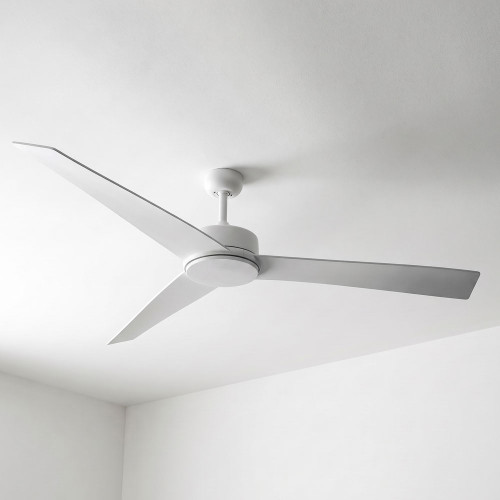 167cm 66-inch White DC Ceiling Fan With Remote Control 50W 5 Speed