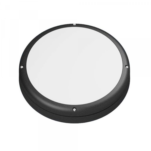 Black Wall Light Vandal Resistant 17W 1660lm IP65 IK10 350mm