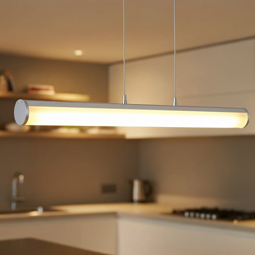 21W Suspended LED Batten 240V 1658lm IP20 3000K 1.2m Anodized Aluminium