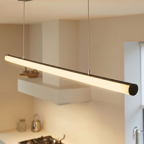 21W Suspended LED Batten 240V 1658lm IP20 3000K 1.2m Textured Black