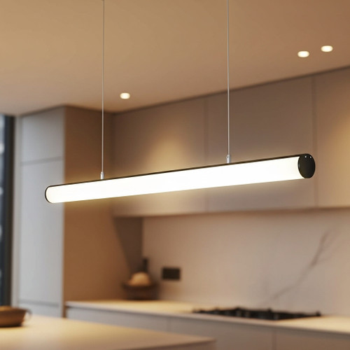 21W Suspended LED Batten 240V 1797lm IP20 4000K 1.2m Textured Black