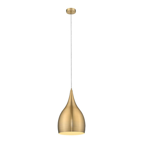 Brushed Brass Pendant 60W E27 245mm