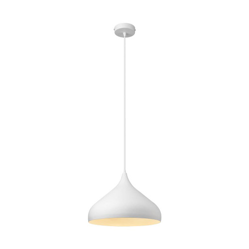 White Pendant Light 60W E27 420mm