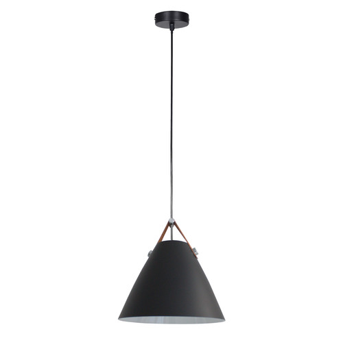 Black Pendant E27 60W 360mm