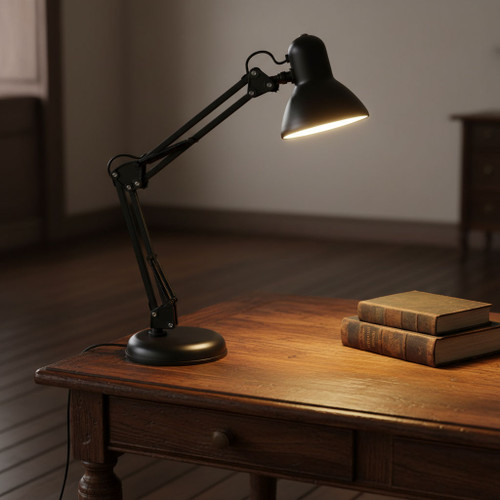 Black Desk Lamp E27 60W 550mm