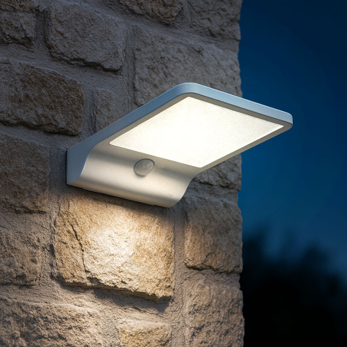 Solar Wall Light With Motion Sensor Wide Angle, Super Bright 400lm