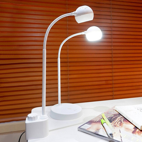 White Desk Lamp 2.4W 400lm IP20 4000K 400mm Clamp