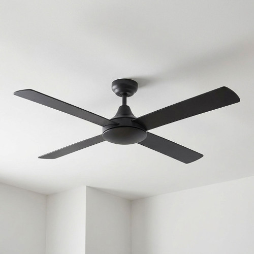 122cm 48-inch Black AC Ceiling Fan 55W 3 Speed