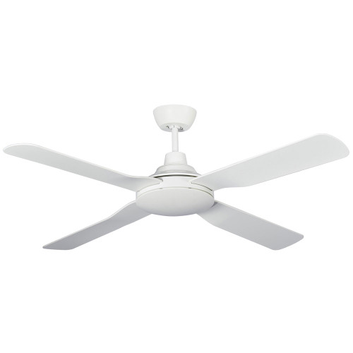 132cm 52inch White Satin Ceiling Fan 60W 3 Speed