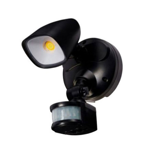 Security Light With Sensor 12W 1100lm IP54 Tri Colour 188mm Matte Black