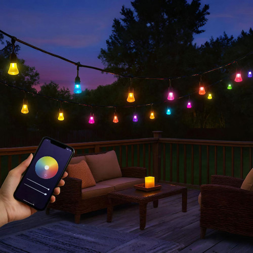 Christmas Lights 12m Smart WiFi RGBW Connectable Indoor or Outdoor 240V