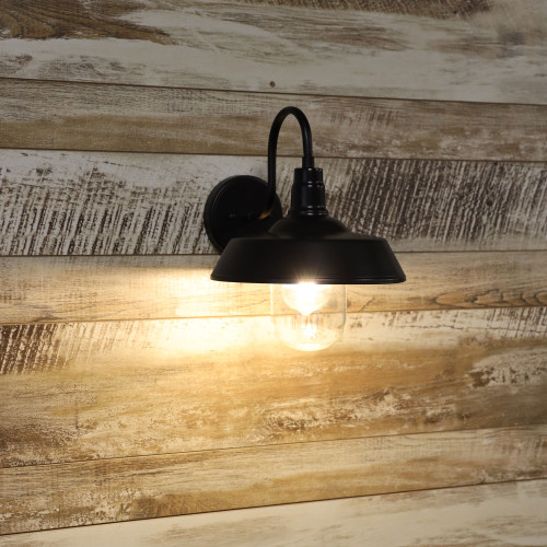 Wall Light E27 42W IP44 310mm Black