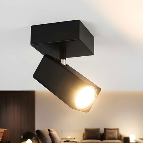 1 Light Spotlight 5W 480lm 3000K 80mm Black