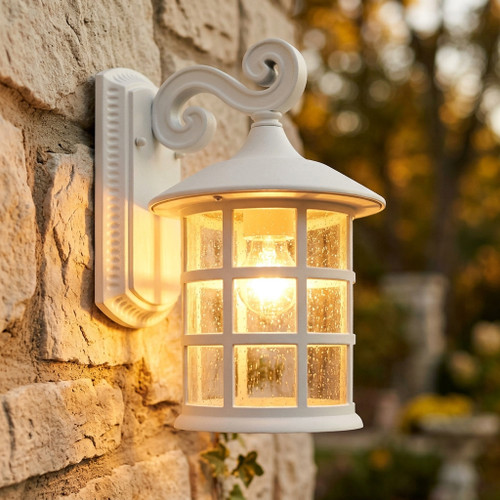White Wall Light E27 60W 330mm