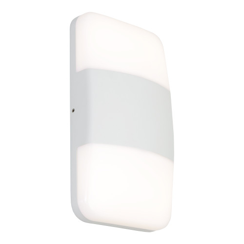 White Wall Light 10W 671lm IP65 Tri Colour 240mm