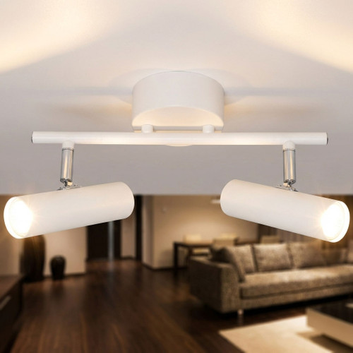 2 Light Spotlight 10W 960lm 4000K 315mm White and Chrome