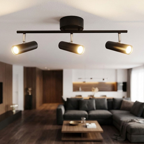 3 Light Spotlight 15W 1440lm 4000K 550mm Black and Chrome