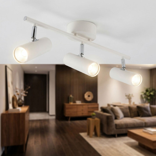 3 Light Spotlight 15W 1440lm 4000K 550mm White and Chrome