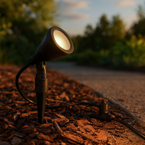 Black Smart Spike Light 12V 3W 200lm IP68 3000K 190mm
