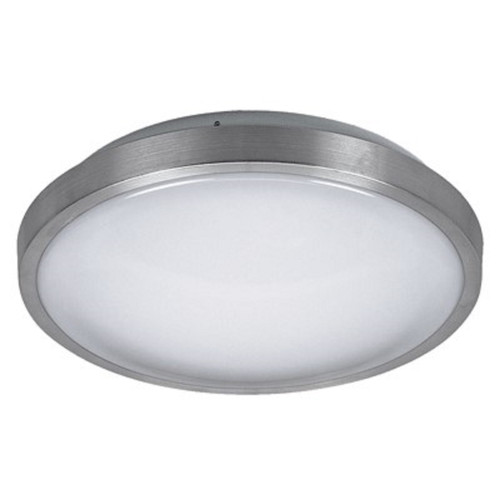 360mm Satin Chrome Oyster Light 14W 980lm IP44 3800K