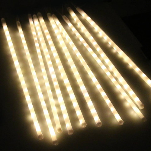 Solar Meteor Lights 10 Warm White Bars for Spike or Wall